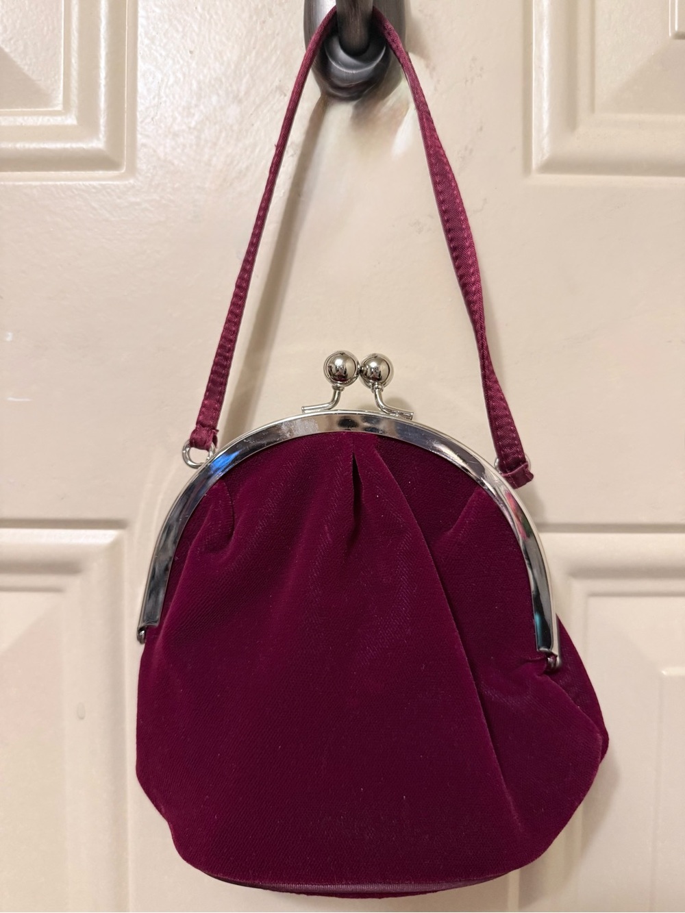 Nytlites Burgundy Velvet Evening Bag